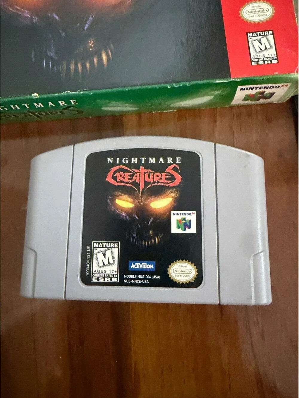 Nightmare Creatures (Nintendo 64, 1998) CIB Box Manual Game Cart, Tested, VG